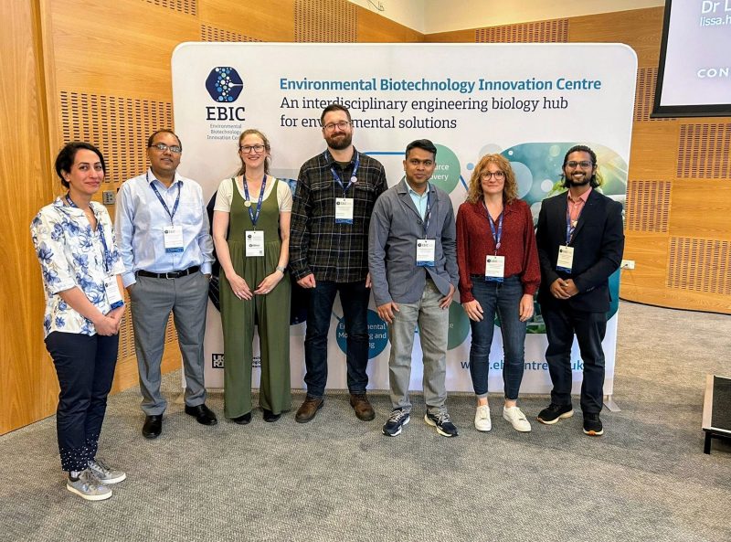 Our organising committee L-R: Mahsa Baniasadi, Prabhakar Srivastava, Nicola Heaven (Comms Officer), Gwion Williams, Dhiman Chakravarty, Kristell Le Corre Pidou (Hub Manager), Kawinharsun Dhodduraj. Not pictured: Lyuboslava Harkova.