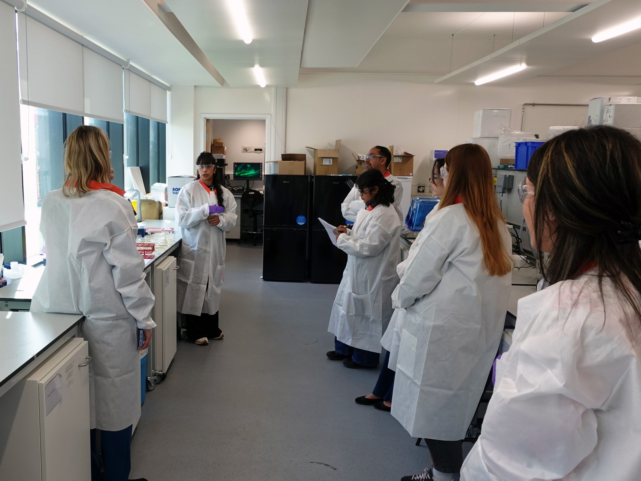 Yasmin in the lab