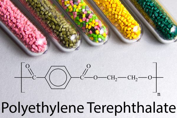 Polyethylene terephthalate (PET), chemical formula